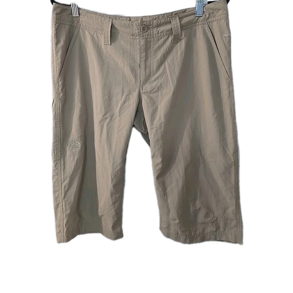 The North Face Capri Khaki Hiking Outdoor Crop Cargo Pants Packable Size 2 NWT